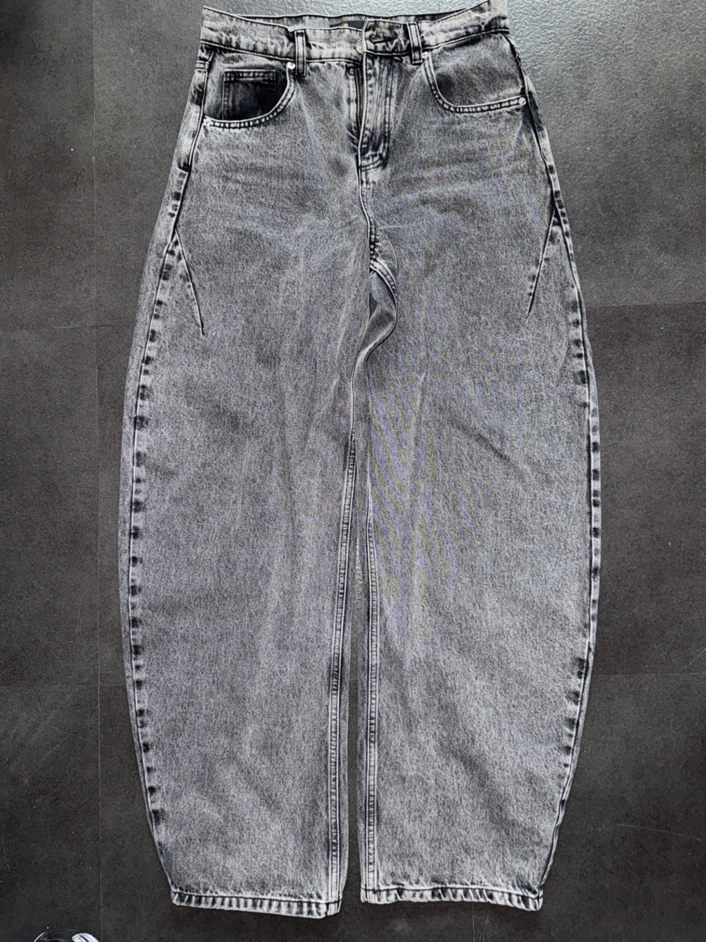 Maje Washed Gray Boyfriend Jeans